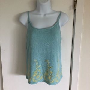 Elegant turquoise sweater tank